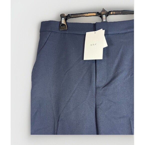 A.L.C. Sophie II Women's Flare Pants evening blue Size 8 $495 high rise designer - Picture 6 of 11